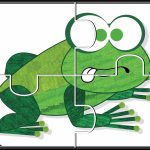 Brown Bear Puzzles   Prekautism   Printable Frog Puzzle