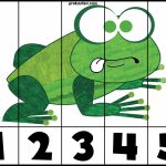 Brown Bear Puzzles   Prekautism   Printable Frog Puzzle