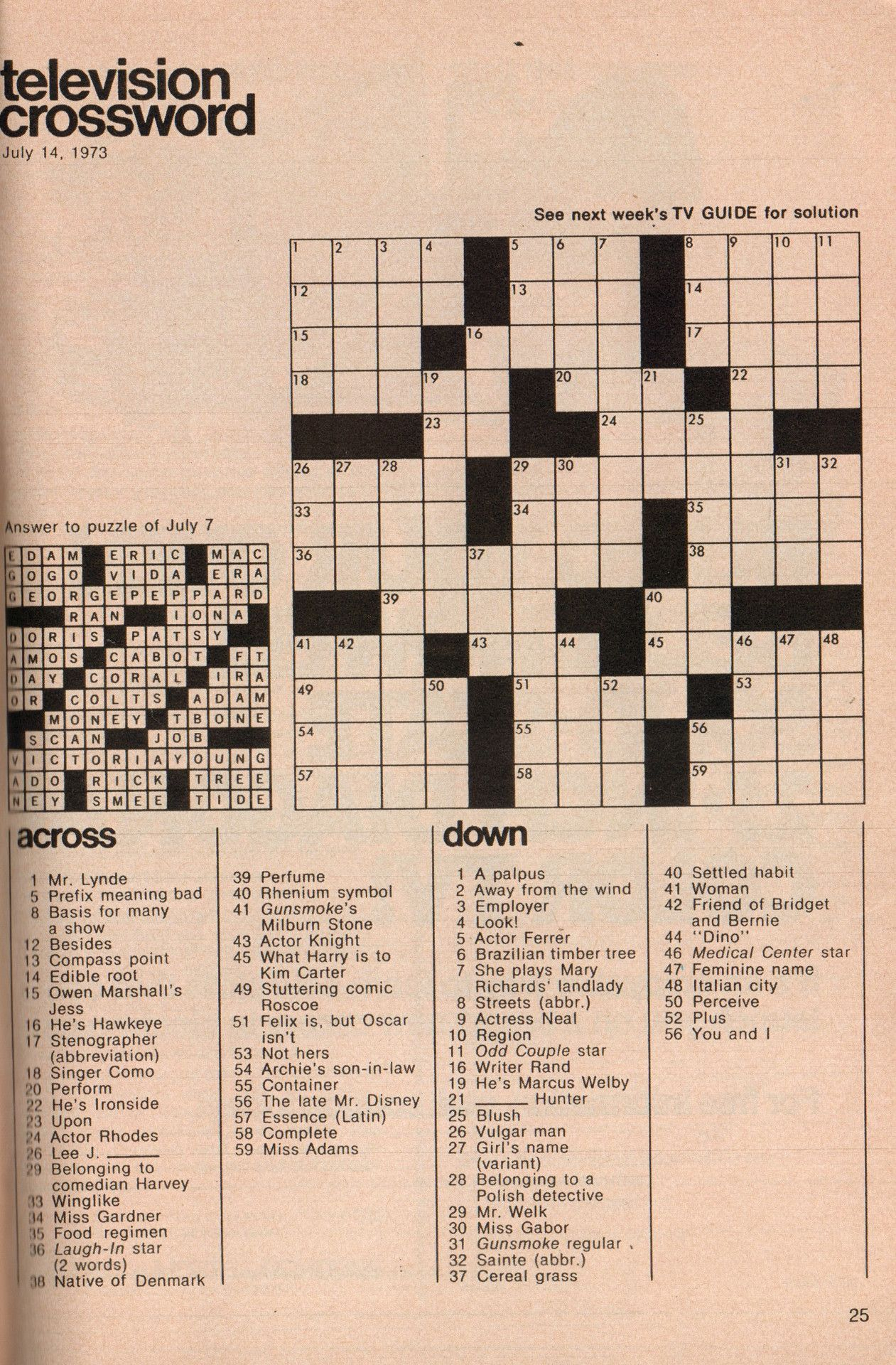 Pop Culture Crossword Printable Free Free Printable Printable Puzzle 