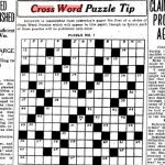 Can You Solve The Star's First Ever Crossword Puzzle From 1924   Printable Crossword Metro