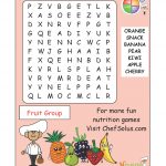 Challenge Your Little Chefs To A Fruit Group Word Search   Printable Nutrition Puzzles