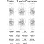 Chapter 1 12 Medical Terminology Word Search   Wordmint   Printable Grey's Anatomy Crossword Puzzles