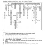 Chapter 14 The Solar System   Solar System Crossword Puzzle Printable