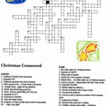 Christmas Angel Crossword Puzzle | Christmas | Christmas Crossword   Printable Hanukkah Crossword Puzzles