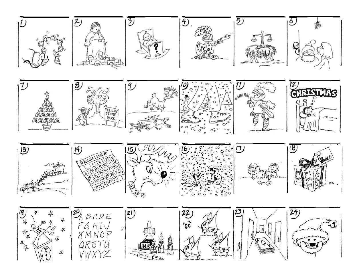 Free Printable Christmas Rebus Puzzles 2023 Calendar Printable