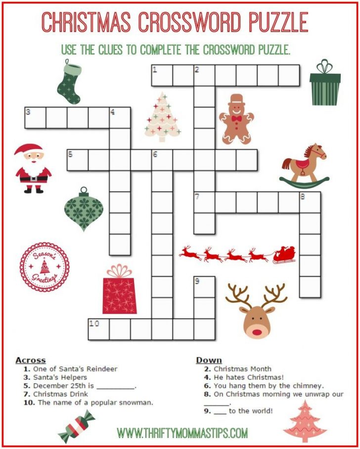 Printable Crosswords For 6 Year Olds