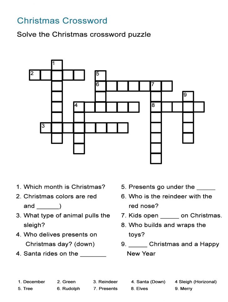 Printable Crossword Puzzles Nov 2018