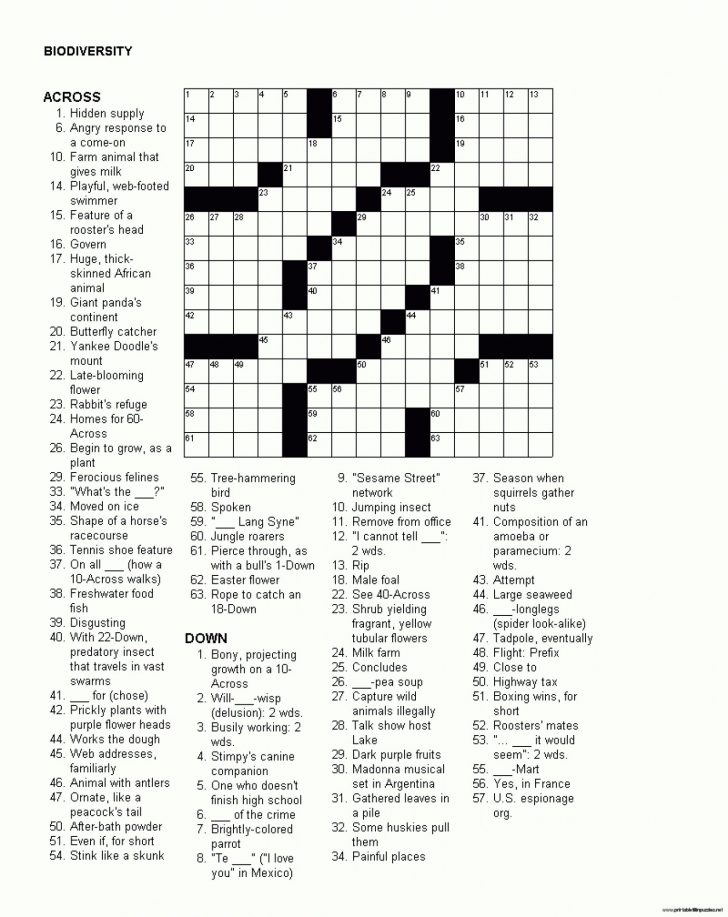 Printable Christmas Crossword Puzzles With Answers