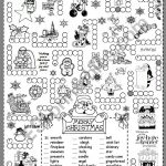 Christmas Puzzle   Esl Worksheetsilvanija   Printable Puzzle Christmas