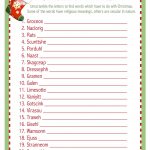 Christmas Word Scramble Full Page Version | Party Hard | Christmas   Printable Christmas Word Puzzle