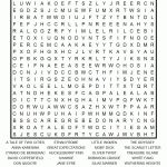 Classic Literature Printable Word Search Puzzle   Printable Literature Crossword Puzzles