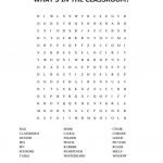 Classroom Object Word Search Worksheet   Free Esl Printable   Worksheet Word Puzzle