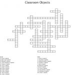Classroom Objects Crossword   Wordmint   Crossword Puzzle Printable In Spanish
