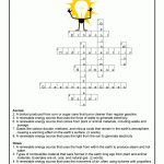 Clean Energy Crossword Answer Key | Woo! Jr. Kids Activities   Printable Energy Puzzle