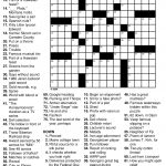 Collection Of Universal Crossword Puzzle Printable (23+ Images In   Printable Universal Crossword