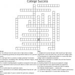 College Success Crossword   Wordmint   College Crossword Puzzle Printable