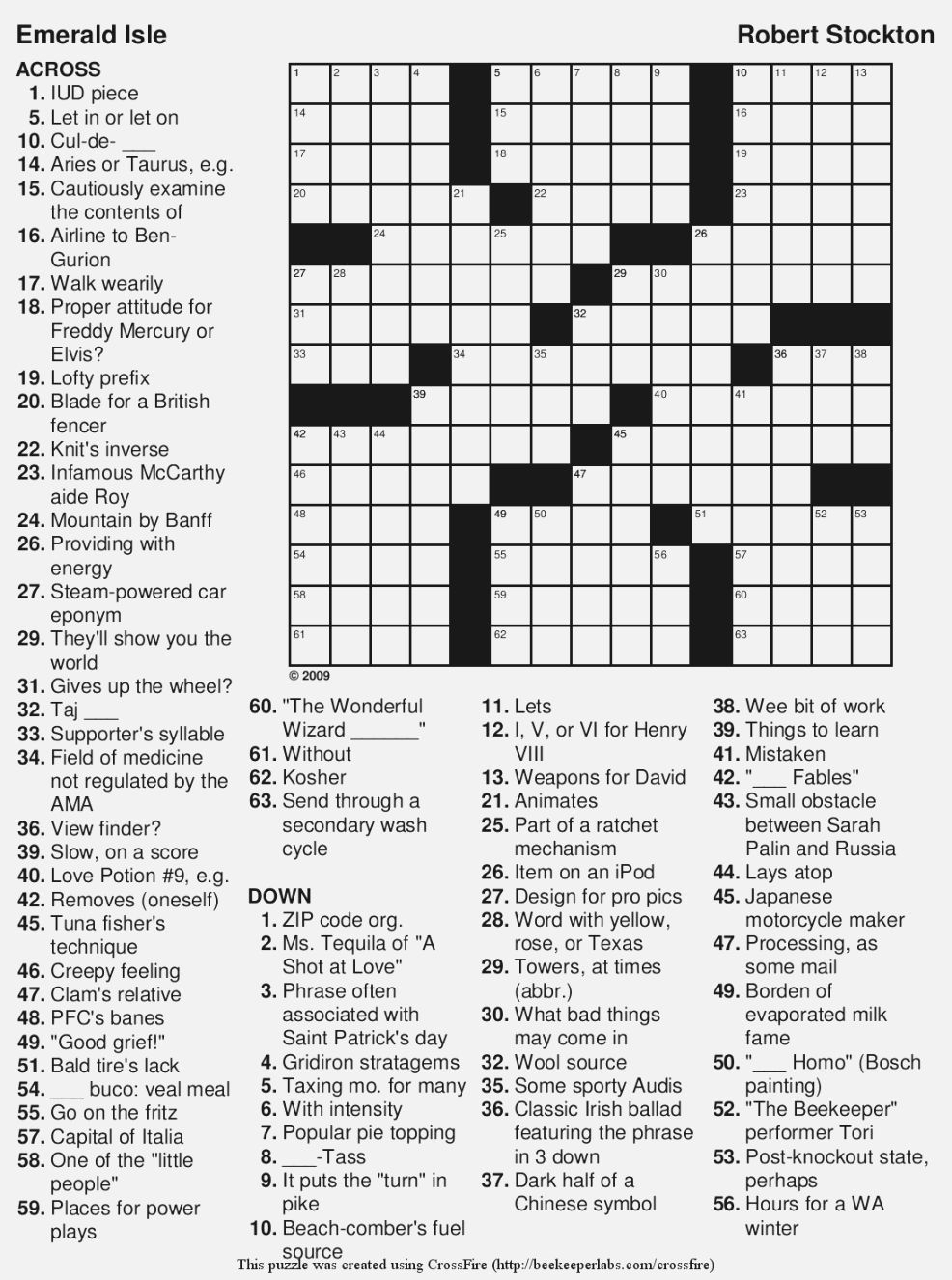 Coloring ~ Coloring Easy Printable Crossword Puzzles Large Print - Printable Crossword Medium