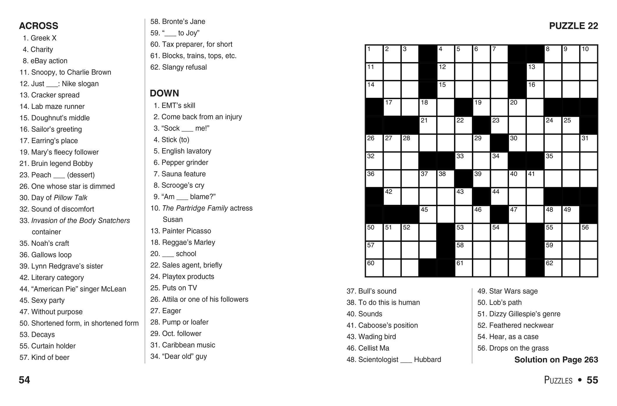 Coloring ~ Large Print Crosswords Coloring Dailythomas Joseph - Printable Crossword Book