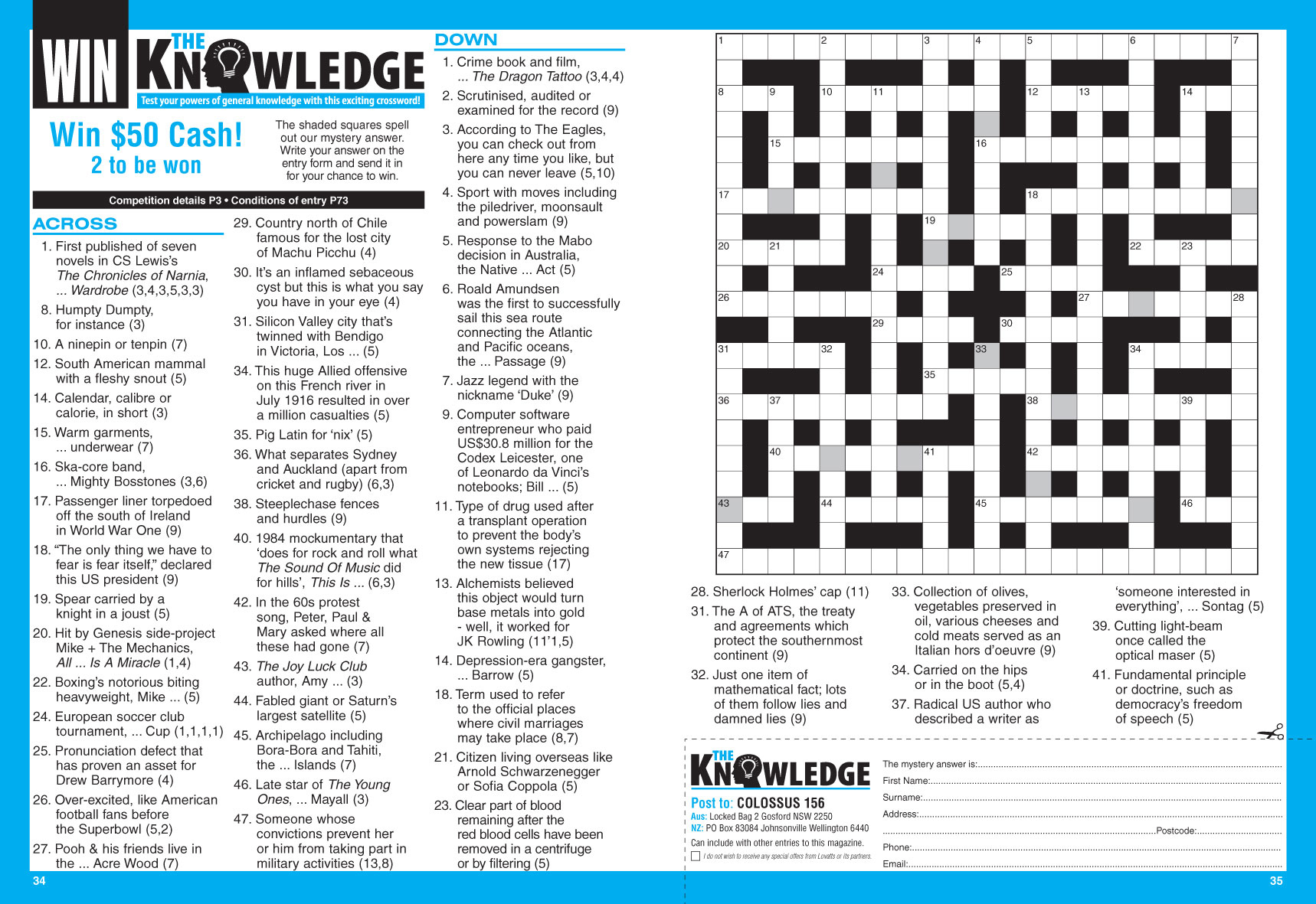 trivial as issues crossword