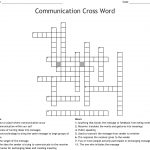 Communication Crossword   Wordmint   Printable Crossword #3