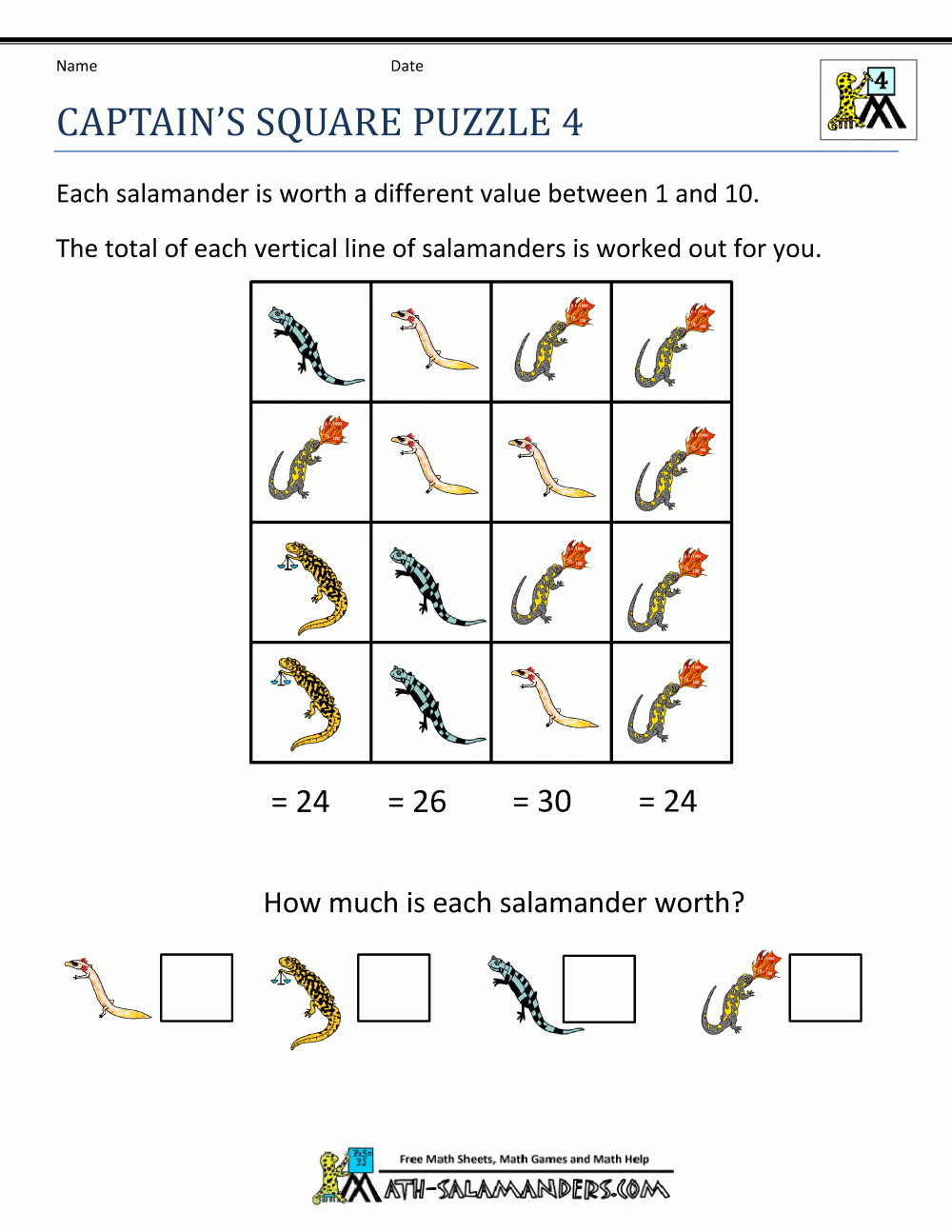 Printable Maths Puzzles For 12 Year Olds Printable Crossword Puzzles