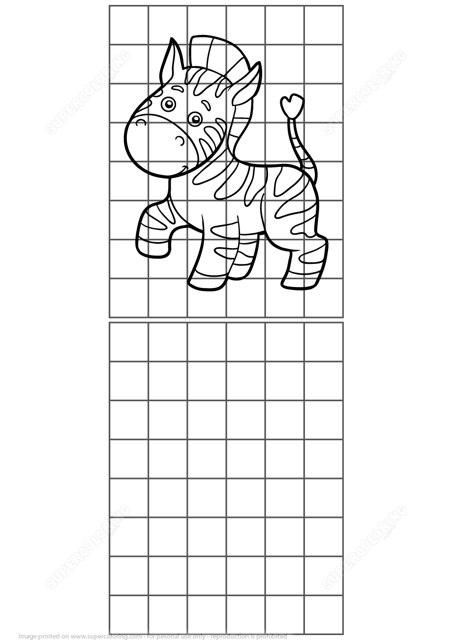 Copy The Zebra Grid Puzzle | Free Printable Puzzle Games - Printable Zebra Puzzles