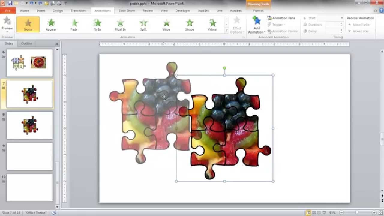 Create A Jigsaw Puzzle Image In Powerpoint - Youtube - Printable Jigsaw Puzzles Maker