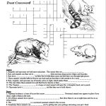 Creatures Of The Night Crossword Puzzle   Texas Wildlife Association   Wildlife Crossword Puzzle Printable