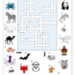 Crossword   Animals 2 Worksheet   Free Esl Printable Worksheets Made   Printable Crossword Animal