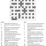 Crossword Clue Without Interruption 3 And 4 Letters   Printable Telegraph Crossword