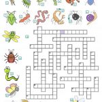 Crossword   Insects And Reptiles Worksheet   Free Esl Printable   Insect Crossword Puzzle Printable