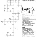 Crossword Puzzle: Black Stuff From The 90S – Nikki Lane, Ph.d   90S Crossword Puzzle Printable