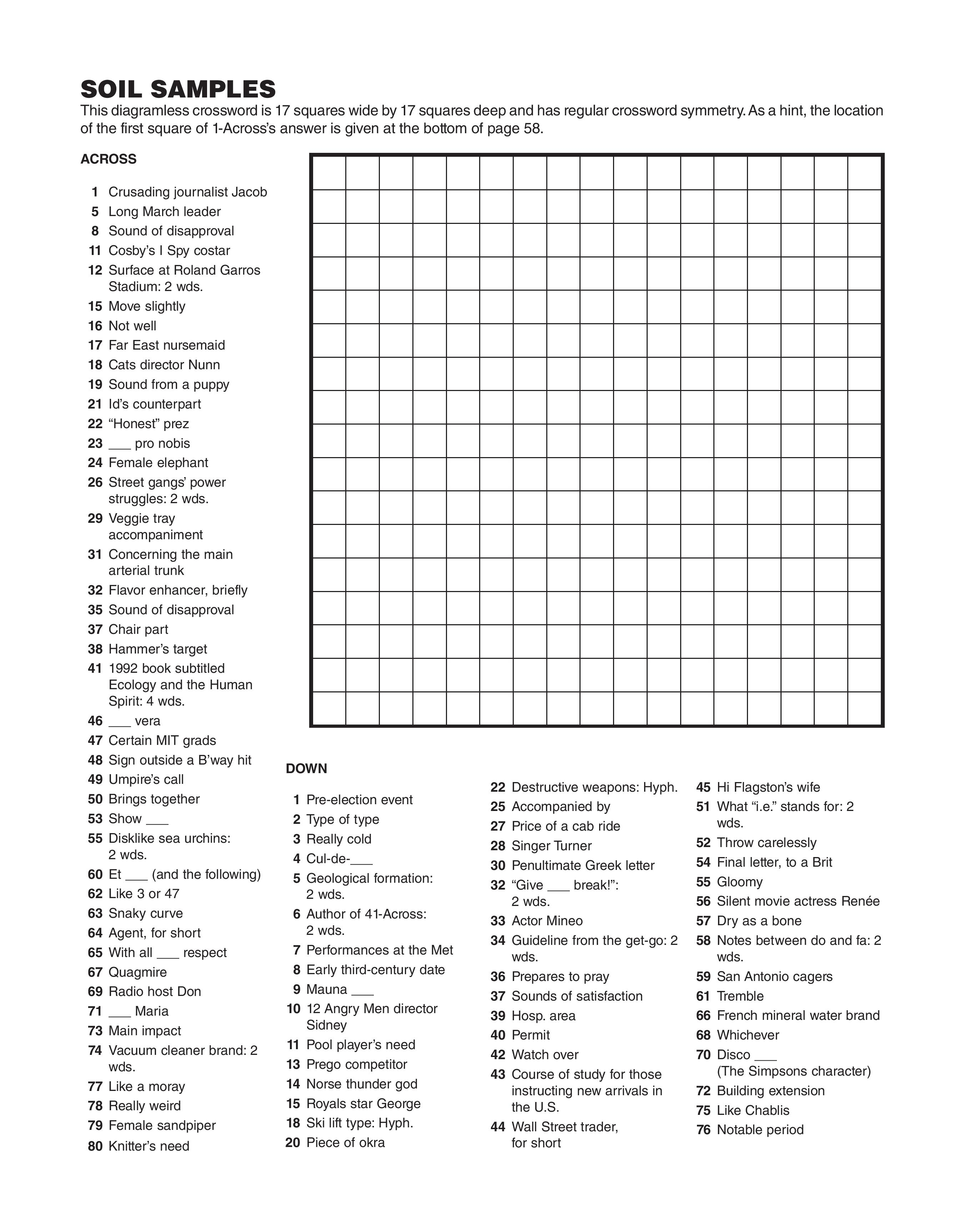 Crossword Puzzle Day – Games World Of Puzzles - Printable Patternless Crossword Puzzles