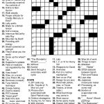 Crossword Puzzle Easy Printable Puzzles For Seniors   50 States Crossword Puzzle Printable