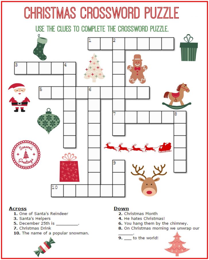 Printable Elementary Crossword Puzzles