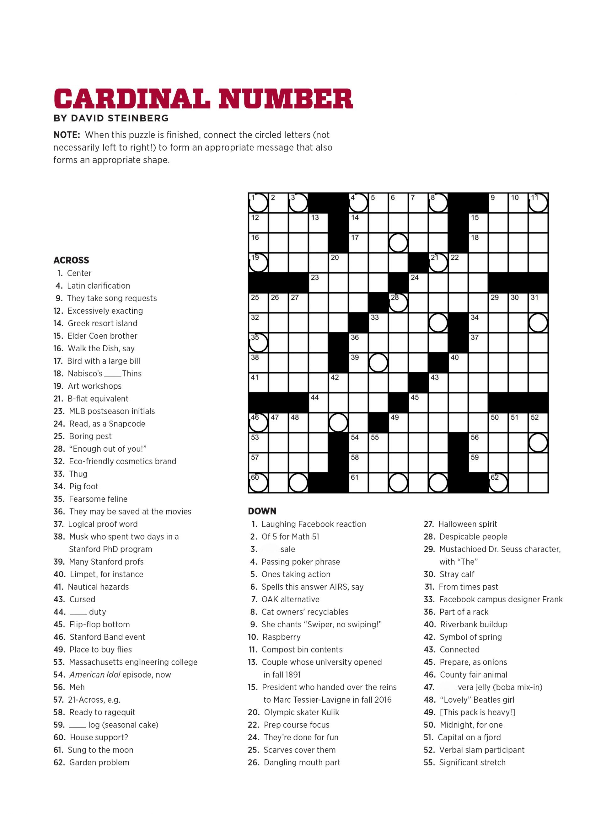 Printable Crossword Usa Today Printable Crossword Puzzles