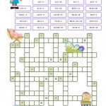 Crossword Puzzle Numbers Worksheet   Free Esl Printable Worksheets   Crossword Puzzle Printable Worksheets