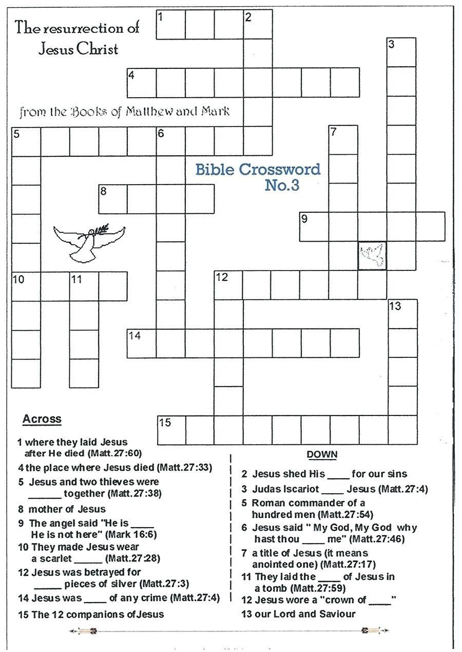 Printable Jesus Puzzle | Printable Crossword Puzzles