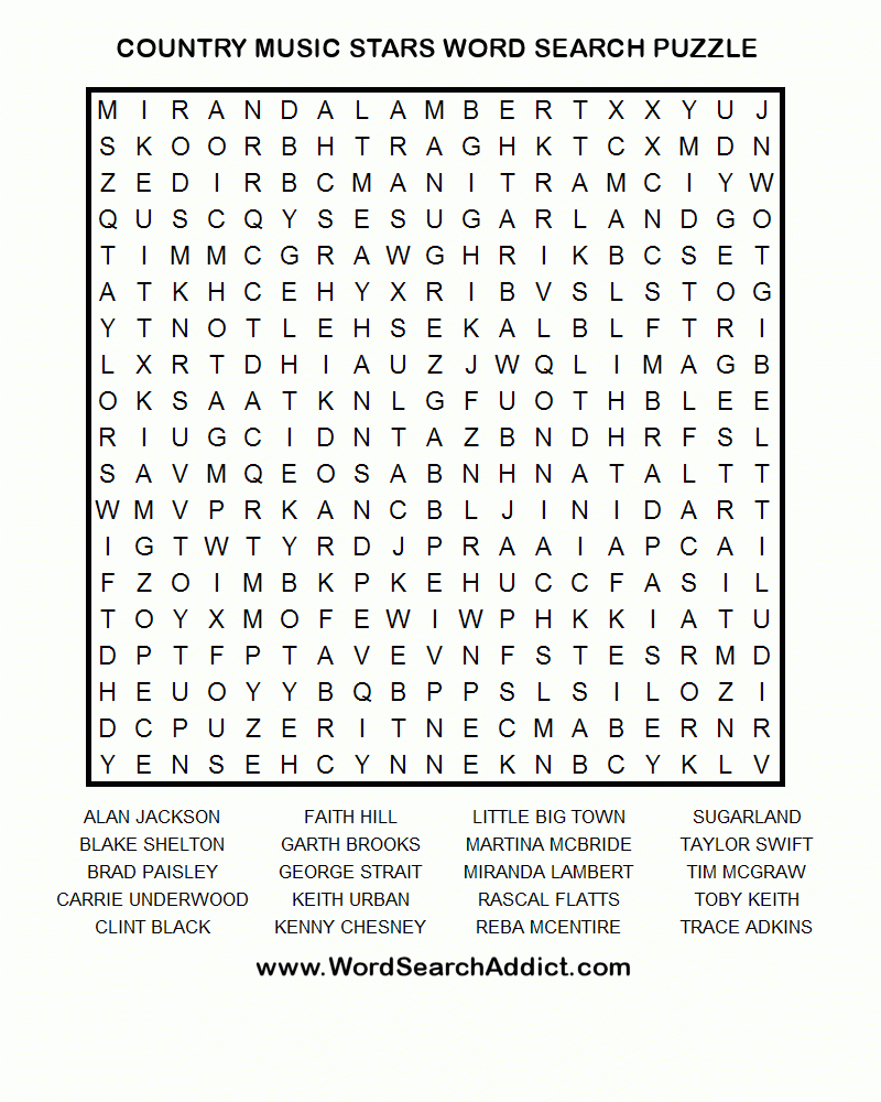 Printable Music Crossword Puzzles Printable Crossword Puzzles