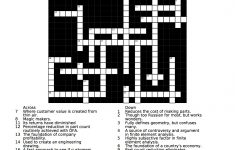 Crossword Puzzle – Product, Technology, Innovation | Shipulski On Design – Printable Crossword Puzzles 2013