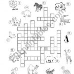 Crossword Puzzle Zoo Animals   Esl Worksheetmarylin   Zoo Crossword Puzzle Printable