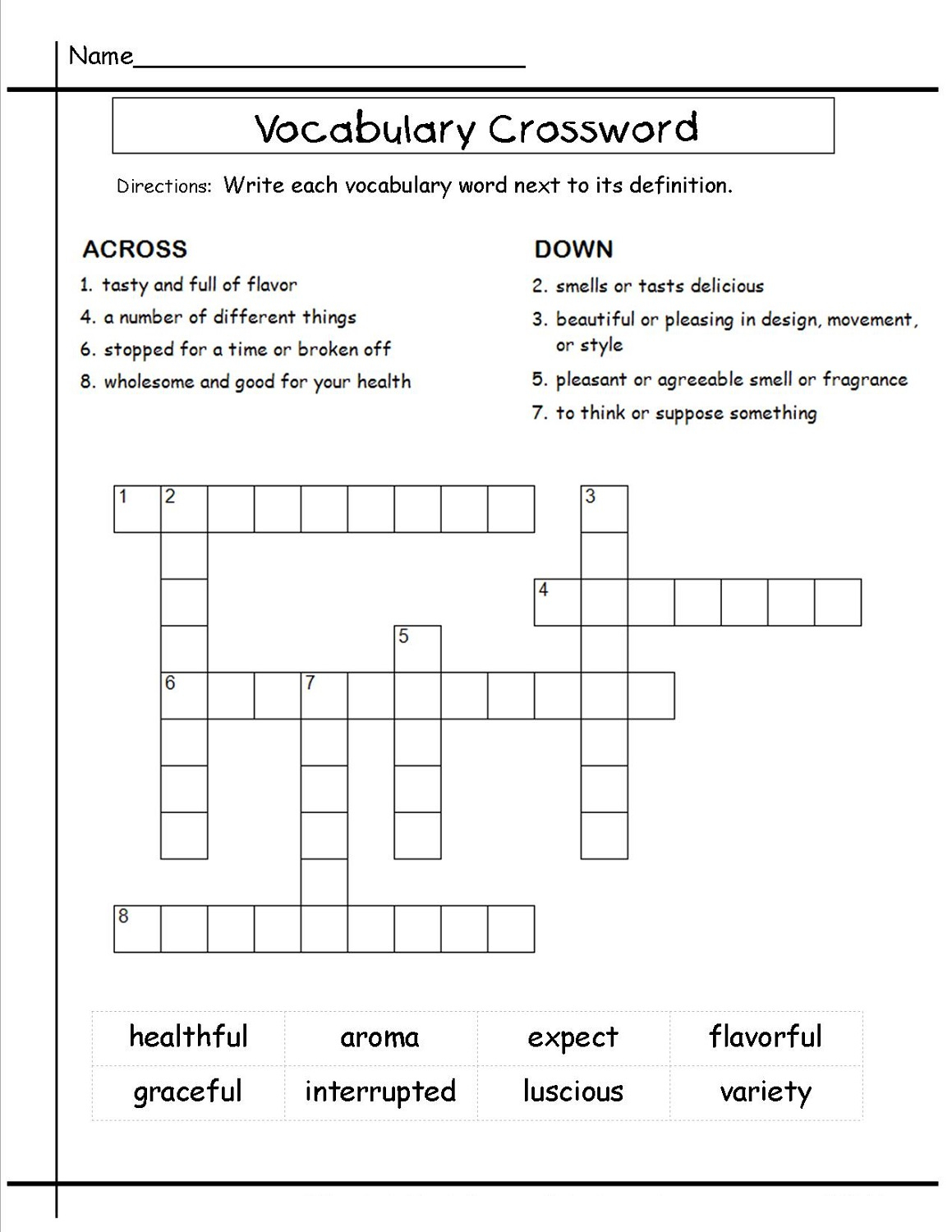 Crossword Puzzles For 5Th Graders | Activity Shelter - Free Printable Crossword Puzzles For 5Th Graders