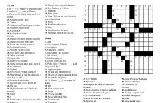 Crossword Puzzles – Zelda Crossword Puzzle Printable