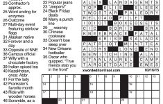 Crosswords Archives | Tribune Content Agency – Printable Crossword Puzzle 2018