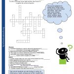 Crosswords Crossword Puzzle Worksheets For Middle School Biology Fun   Printable Crossword Puzzles With Word Bank