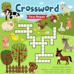 Crosswords Puzzle Game Of Farm Animals For Preschool Kids Activity   Printable Crossword Puzzle Animals