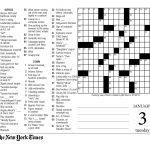 Crosswords Sunday Crossword Puzzle Printable ~ Themarketonholly   Free Printable Nyt Crossword Puzzles