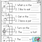 Cvc Crossword Puzzles For Beginning Readers And Simple Sentences   Printable Crossword Puzzle For Kindergarten