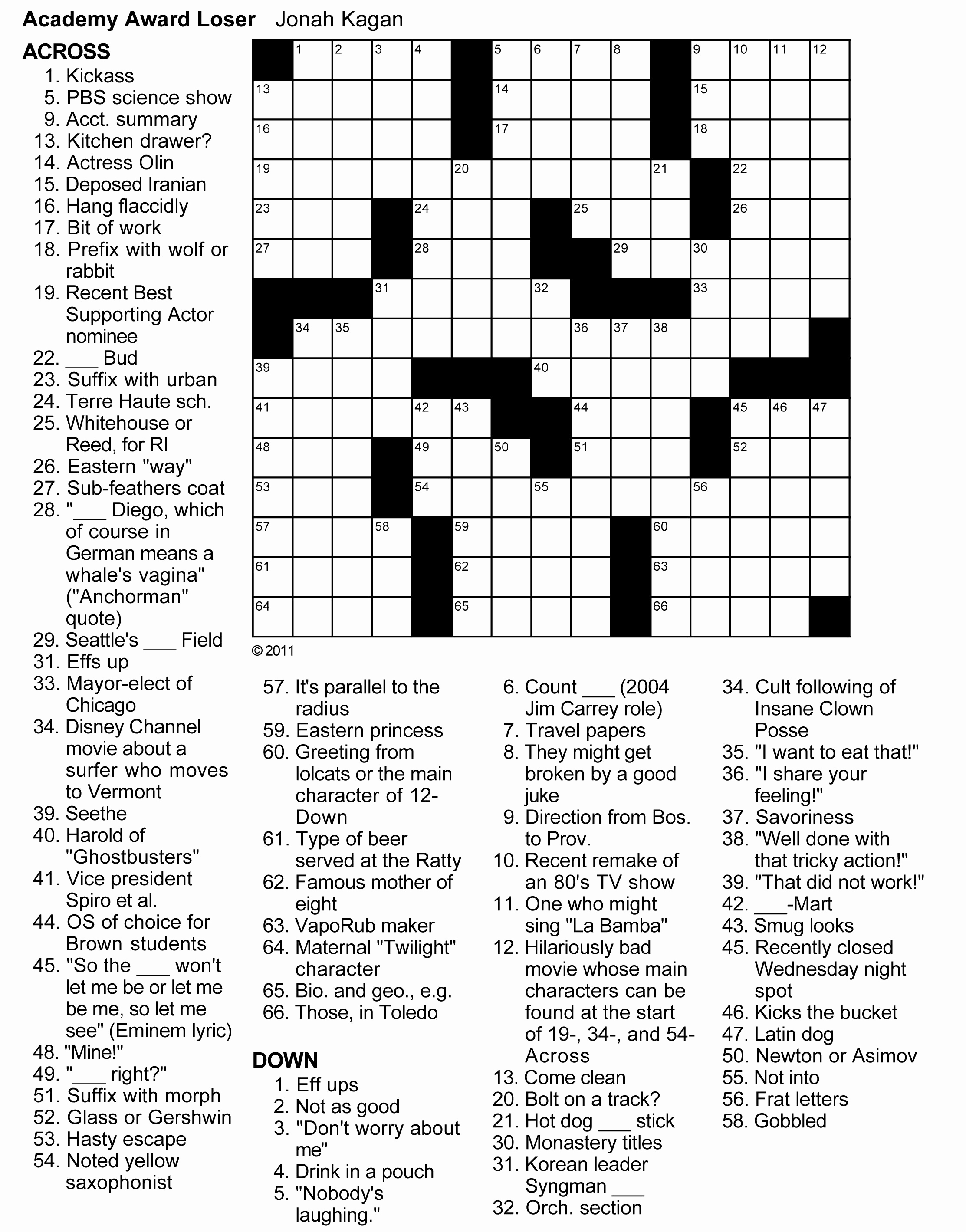 Commuter Crossword Puzzle Free / crossword march 24.pdf