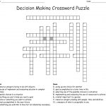Decision Making Crossword Puzzle Crossword – Wordmint Inside Create   Create Crossword Puzzle Printable